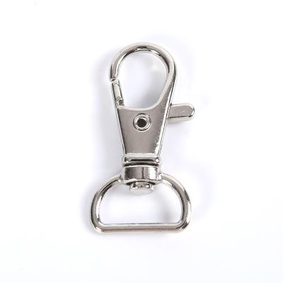 China 15/mm Small Buckle Metal Lanyard Swivel Buckle Lobster Clasp Large D Hook D Shape for sale