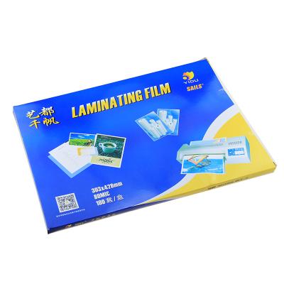 China A3 80mic Water Soluble PET Laminating Pouches Laminating Film Pouch for sale