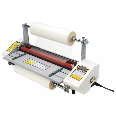 China Cheap 440mm A2 A3 Electric Cold And Hot Roll Laminator Machine Laminating Thermal Laminating Machine A3 for sale