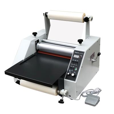 China Large Electric Laminating Machine Equipment 350mm Film Roll Steel Laminating Hot Cold Laminating Machine A3 for sale