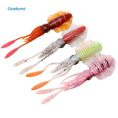 China 2021 New Design 15g 15cm Vivid Color Action 15g 15cm Swimming Baitcasting Squid Slow Launch Vertical Artificial Luminous Metal Lures Fishing for sale