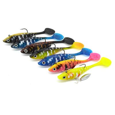 China PVC GASTORNI 135mm Lead 40g Head Jig Fishing Lure Soft Plastic Fishing Casting Soft Silicone Bait Along for sale