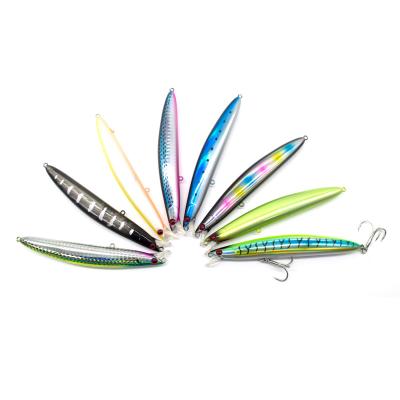 China ABS GASTORNI 125mm 19g Minnow Casting Plastic Ultra Floating Long Bass Fishing Lure Haed Stinger Sea Fishing Groundbaits for sale