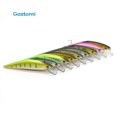 China ABS GASTORNI Plastic OEM 85mm 14.5g Sinking Lure Minnow 3d Hard Fishing Lure Eyes Bait Artificial Minnow Lure Customized for sale