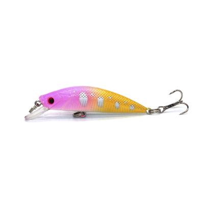 China ABS Plastic 55mm Floating Minnow 7.2g Hard Bait Fishing Lures Mini Minnow With Treble Hook for sale