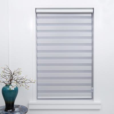 China 2 layer cassette square zebra blinds automatic roller blind alexa for hotel living room for sale