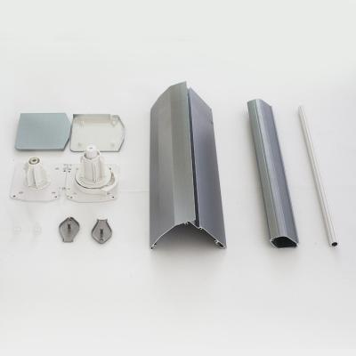 China Insert Type Double Rail Curtain Accessories For Roller Blinds / Zebra Blinds Component for sale