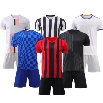 China New Style Quick-drying Soccer Set Kids Brazil Breathable Green Black Soccer Jersey Top for sale