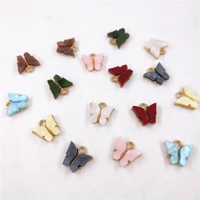 China 2021 New Plating Promotion Jewelry Making Butterfly Pendant Pendants Or Charms for sale