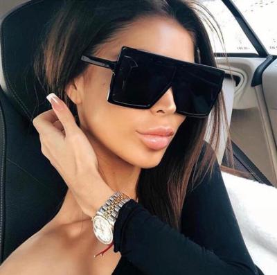 China Fashion Sunglasses 2021 Fashionable Big Plastic Square Frame Oversized Colorful Custom Sun Glasses Shades Men Women Sun Glasses for sale