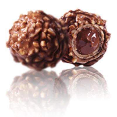 China Vegan Crispy Wafer Ball Chocolate Filled With Chocolate Cream Coated With Peanut OEM China Factory for sale