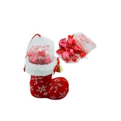 China Decaffeinated CHRISTMAS BOOTS WITH CANDY AND CANDY CANE GIFT WRAPPING for sale