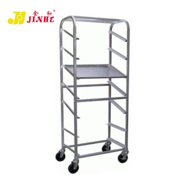 China Classic Bakery Shop Used Cooling Cart For Cake Mold Kitchen Trolley 4 Rack for sale