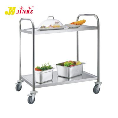 China OEM Customized Classic Round Tube Hotpot Dining Multiuse Shelving Cart for sale