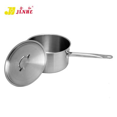 China JINHE Sustainable Glass Cooking Pot Nonstick Cookware Sets Stainless Steel Pan For Cooking Soup for sale