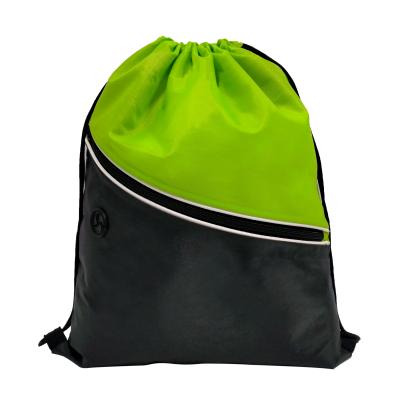 China Waterproof Custom Large Polyester Clothing Drawstring Backpack Packaging Twine Bag for sale