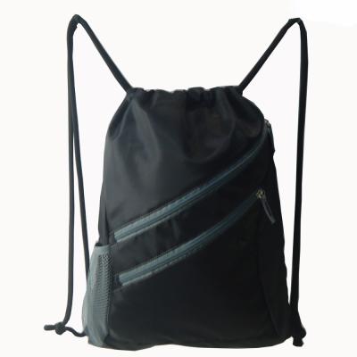 China Gift Bag New Design 420D Polyester Drawstring Bag Backpack for sale