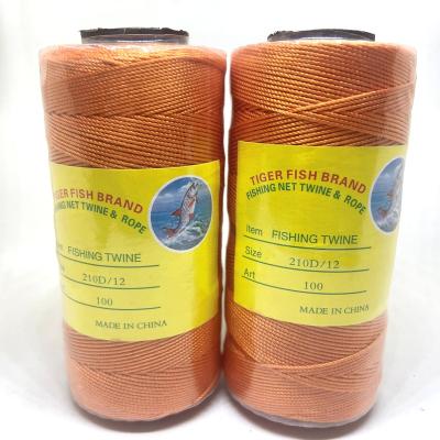 China East African Fishing Field Market Uganda Black Tube Colors Polyester Fishing Twine for sale