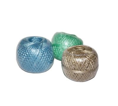 China Environmental protection pp plastic high quality twisted twist yarn in ball for packing for sale