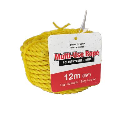 China Fishing Field Multi-Use Rope Spool Polyethylene Rope Twisted Polyethylene Packing Rope for sale