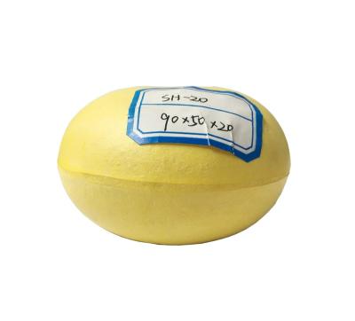 China High Anti-pressure Ability Shipping and Handling - 20 Custom Yellow Fishing Marker Buoys Fishing PVC Foam Trawl Fishing Float for sale