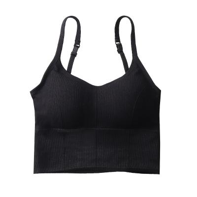 China Solid Color Hot Popular QUICK DRY U Sleeveless Bra Comfortable Streetwear Back Sling Bra For Women for sale