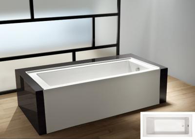 China cUPC skirted acrylic small bathtub 3 sides tile flange 4mm pure acrylic sheet for sale