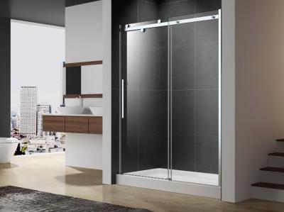 China Sliding shower door with flat sliding stainless steel 304 rail shower enclosure 60