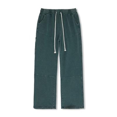 China Anti-wrinkle 2022 Autumn And Winter Heavy American Washed Terry Jumpsuits High Street Retro Wide Leg Loose Pants for sale