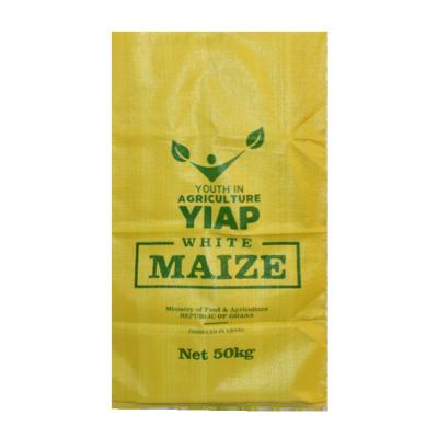 China Moisture Proof High quality Bopp Laminated Pp Woven Branded  Wholesale 50 Kg Rice Bags for sale