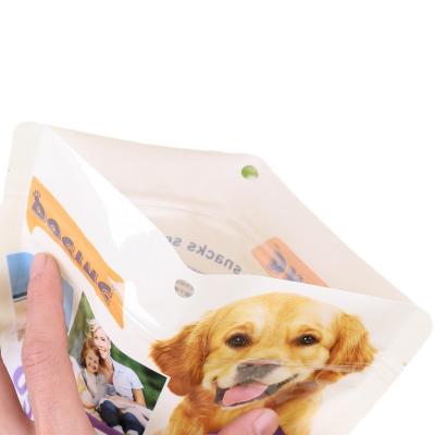 China Moisture Proof Custom Eight-side Sealing Bag Pet Food Bag 5kg 10kg 15kg 20kg 25kg Ziplock Aluminum Foil Plastic Flat Bottom for sale