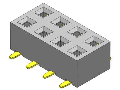 China 2*2PIN To 2*40PIN PCB Header Connector Surface Mount Female Header 2.00mm zu verkaufen