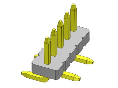 China Single Row Pin Headers Connectors Straight SMT Type 1*2PIN To 1*40PIN for sale