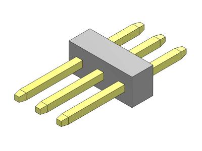 Κίνα 1*3PIN To 1*40PIN Single Row Header Connector 1.00mm Straight Type προς πώληση