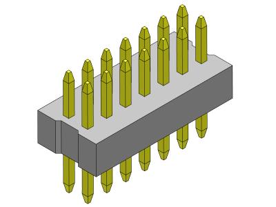 Κίνα 1.00mm Dual Row Connector Straight Type 2*3PIN To 2*40PIN προς πώληση