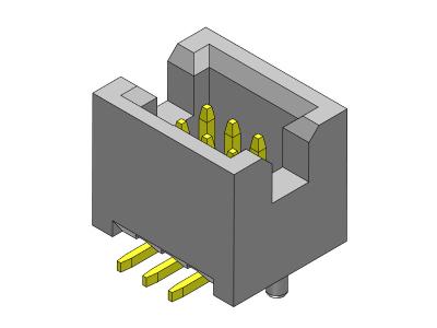 중국 300V AC/DC Box Header Connector 1.27mm  SMT Type With Pegs 판매용