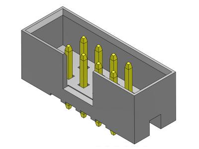 중국 500V AC/DC Box Header 2mm Dual Row Stright Dip Type H=5.60mm 판매용