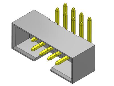 China 2AMP 2mm Pitch Box Header Dual Row Right Angle Type 2*8-2*25Pin à venda