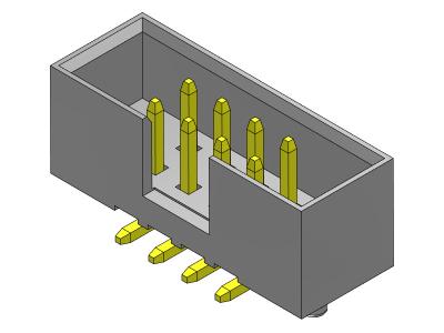 中国 2*8-2*25Pin 2mm Box Header 2AMP Dual Row SMT Type With Pegs 販売のため