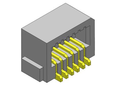 中国 Side Entry SMT Board To Board Connector Pitch 0.80mm 10-60Pin UL94V0 PA69T 販売のため