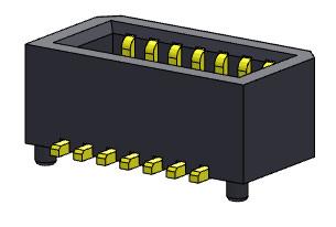 China 08-50Pin SMT Board To Board Connector Pitch 0.80mm UL94V0 PA69T for sale