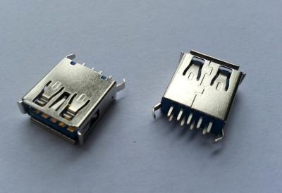 Chine L 13.7mm Usb 3.0 A Type Connector Female  Vertical 180° Dip Type à vendre