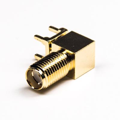 중국 17mm RF Coaxial Connector Female Sma Coaxial Connector Right Angle 판매용