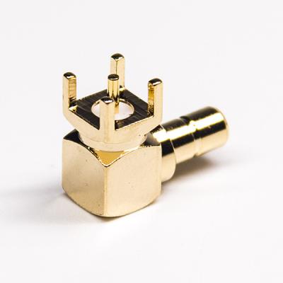 중국 4 Holes Smb Connector Male Straight Dip Type Right Angle 90 Degree 판매용