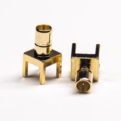 중국 4 Holes Gold Plating RF SMB Connector For PCB Mount L 11.5MM 판매용