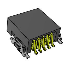 중국 L 10.00mm High Speed Board To Board Male Connector Right Angle 90 판매용