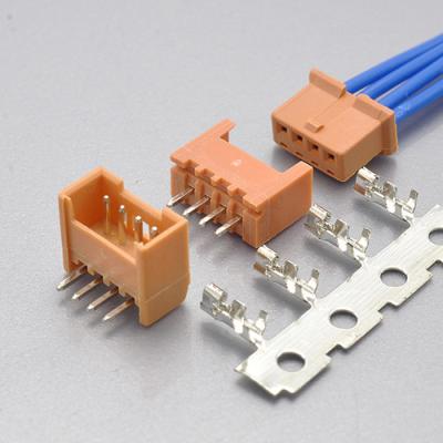 China fio da bolacha de 1.25mm para embarcar a única fileira UL94V0 Nylon-66 2-8Pin HRS DF13 do conector à venda