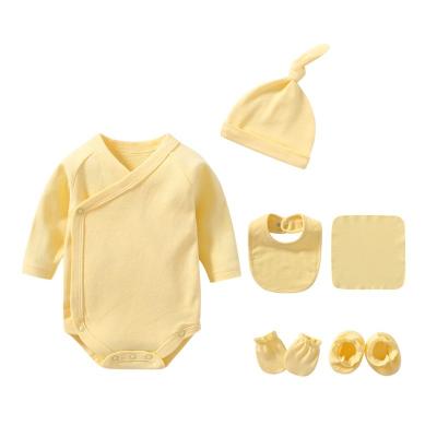 China Eco-Friendly Washable One-Stop Breathable Long Sleeve Romper Baby Clothes Set Clothing for sale