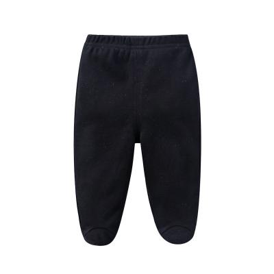 China High Quality Soft Cotton Breathable Washable Eco-friendly Solid Color Newborn Baby With Foot Baby Pants for sale