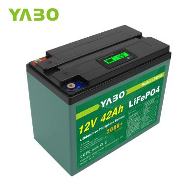 China Machine- Yabopower Battery Factory 12v 40ah Liion Battery 40ah Lifepo4 Rechargeable Cell, 12v UPS Battery for sale